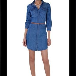 NWOT Chambray Denim Shirtdress